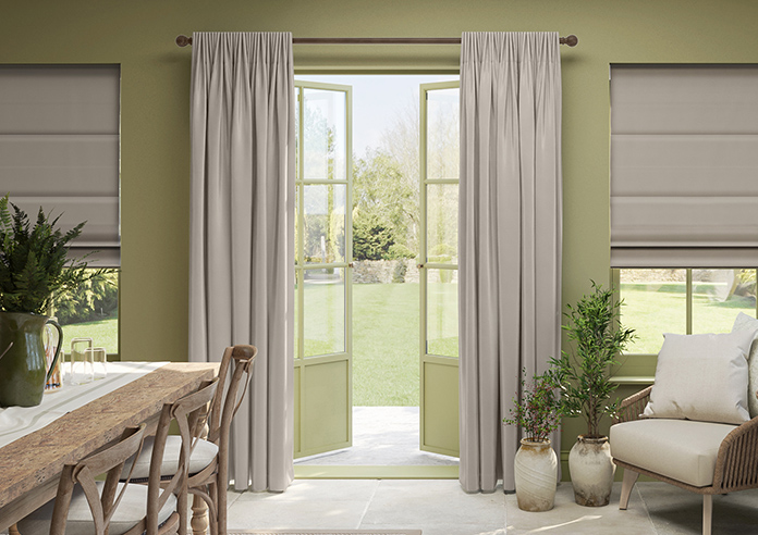 Akoya Faux Silk, Lustre Tarnished Grey - Made to Measure Curtain - Image 3